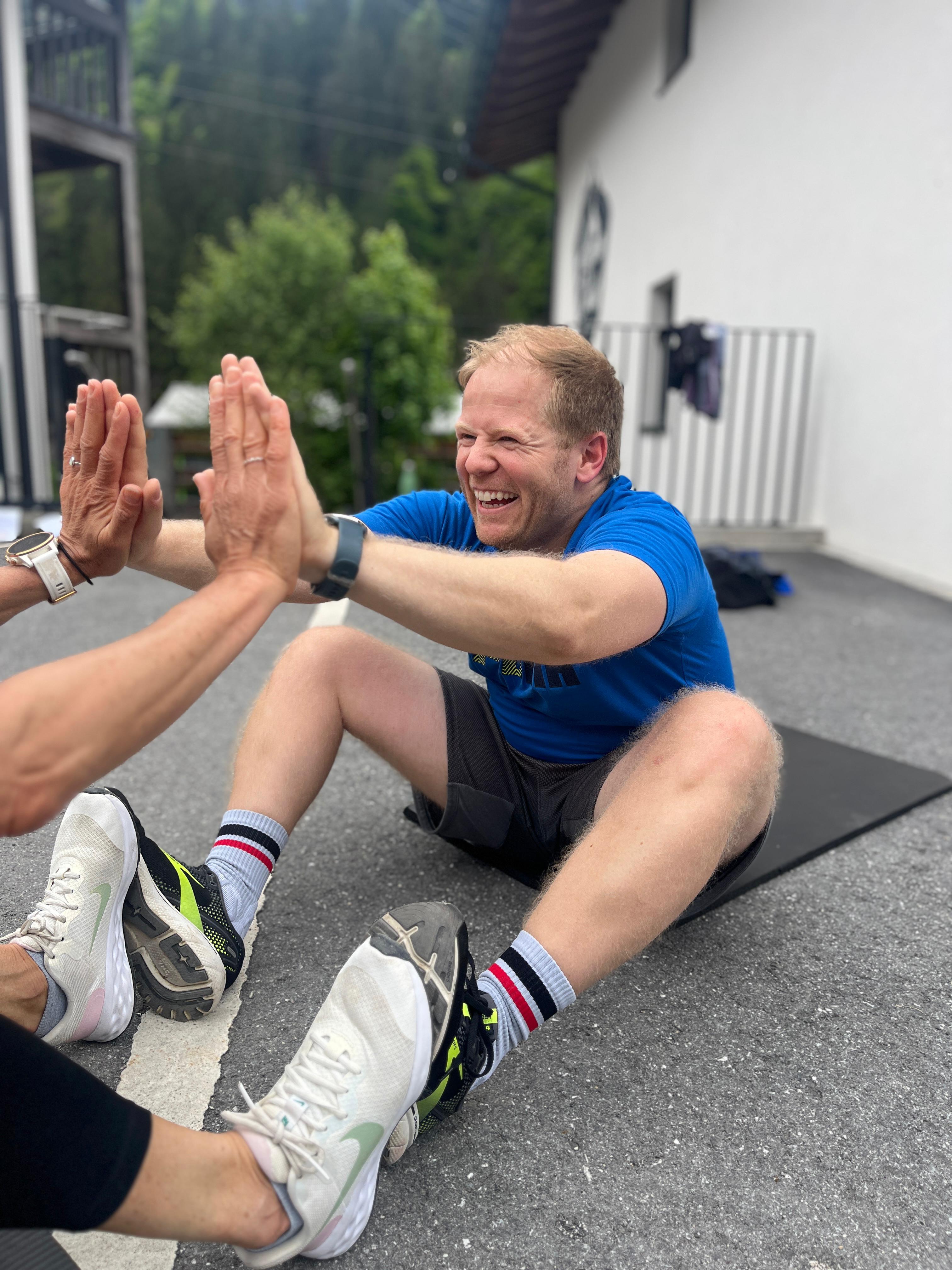 High-Five nach dem Training, Gaschurn 2025